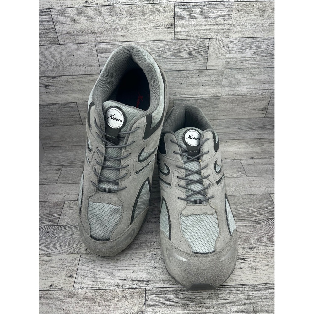 Xelero X35308 Mens Gray‎ Leather Comfort Walking Shoes Size 14 4E
